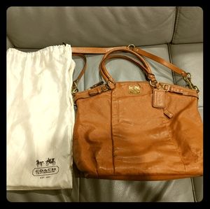 Tan Coach Leather Bag